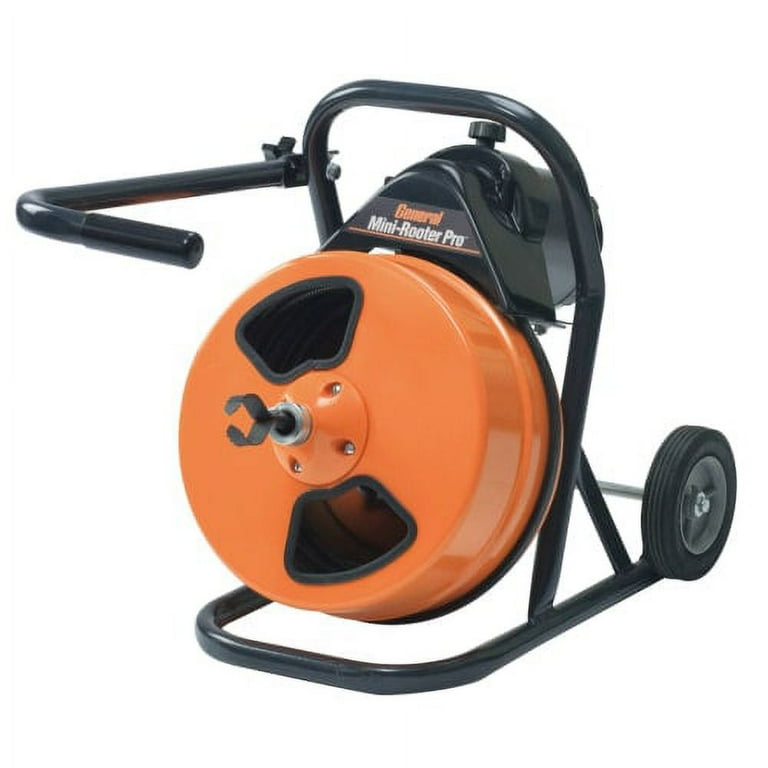 General Wire Mini Rooter Pro Drain Sewer Cleaning Machine W 75 x 3 8 Cable 4 Pc Cutter Set MRP B Walmart