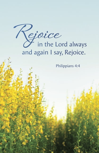 General Worship Bulletin: Rejoice (Package of 100): Philippians 4:4 (Kjv), (Paperback)