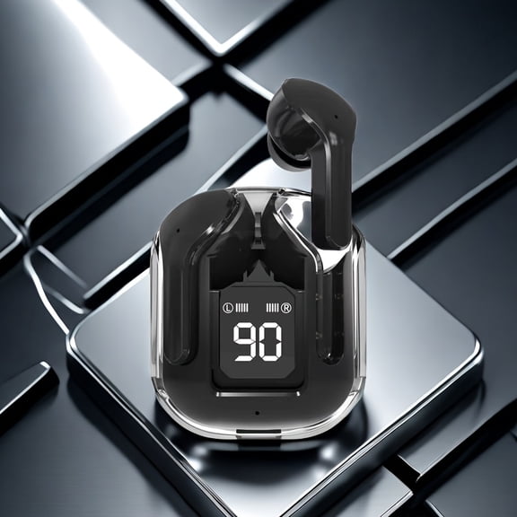 General Y26 Wireless/Transparent Digital Display/Compact Design/USB-C Charging/Noise Reduction/Suitable for Sports, Music, Calls, Videos/Modern Durable Earphones