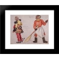 thumbnail image 1 of General and palace porter 20x24 Framed Art Print by Boris Kustodiev, 1 of 2
