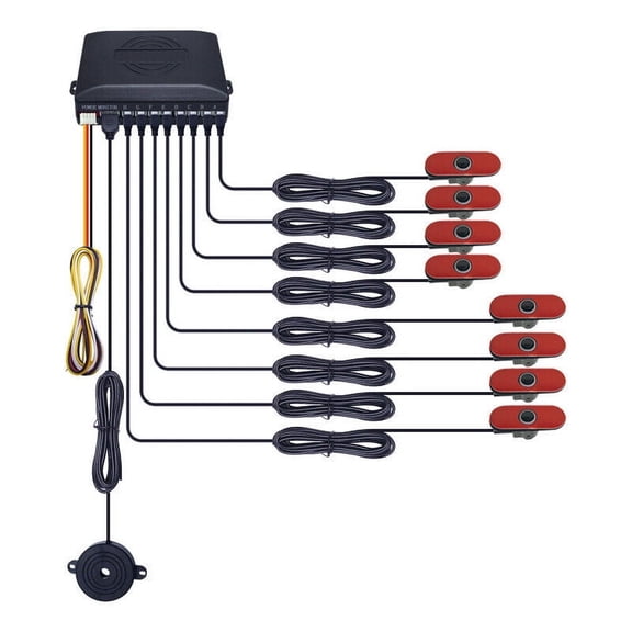 General car without screen 8-probe BIBI reversing radar BIBI reversing radar with original car probe car reversing radar