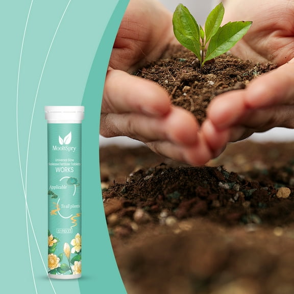 General-purpose slow-release green tablet fertilizer, promoting plant growth, horticultural organic compound fertilizer tablets