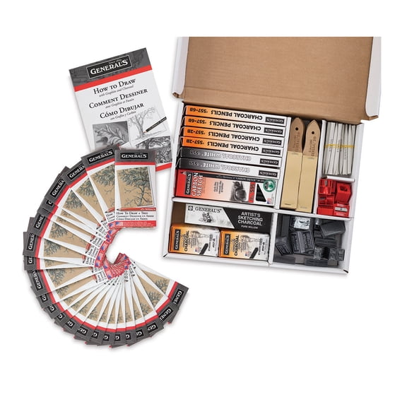 Generals Charcoal Classroom Art Pack