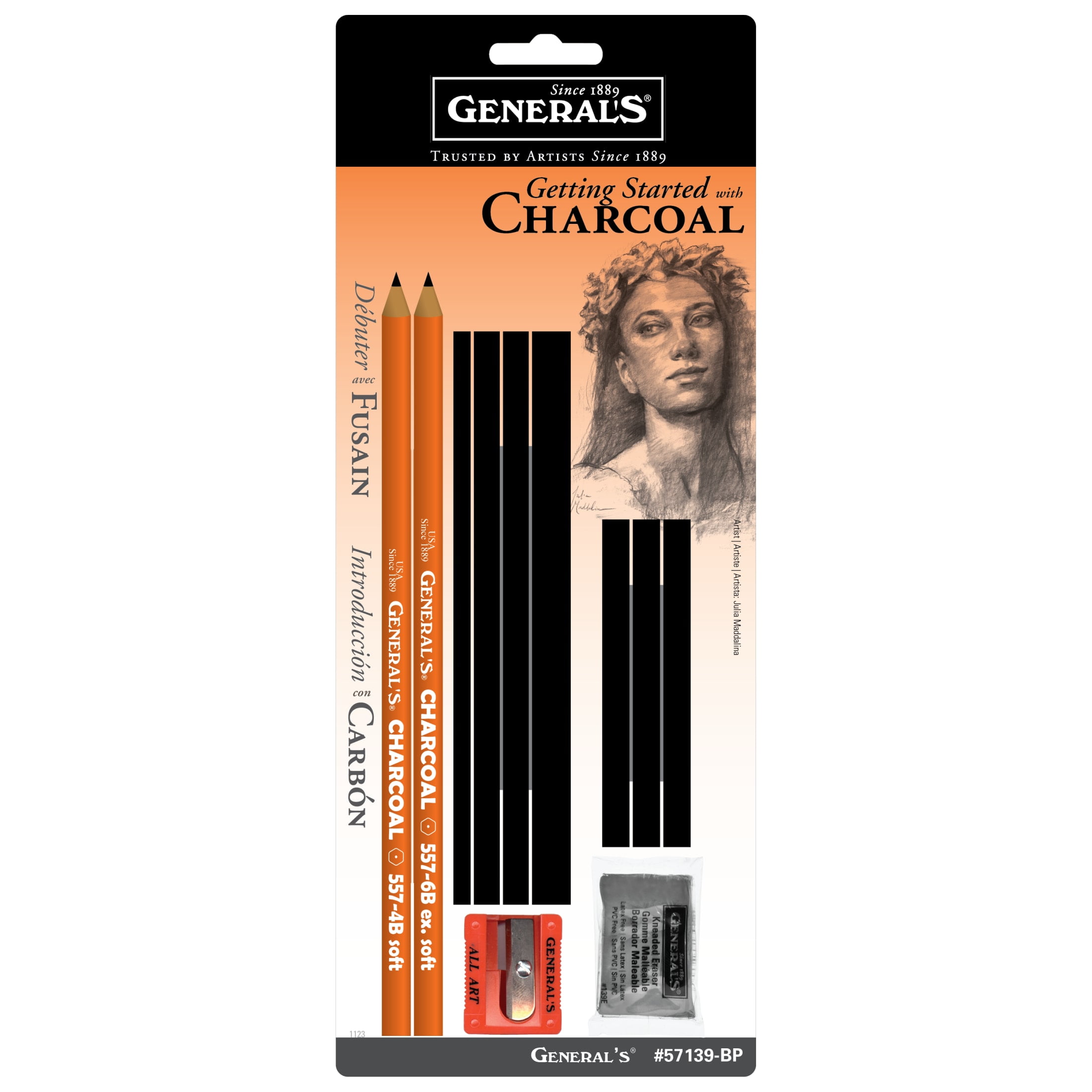 General Pencil Charcoal Drawing Assortment Set