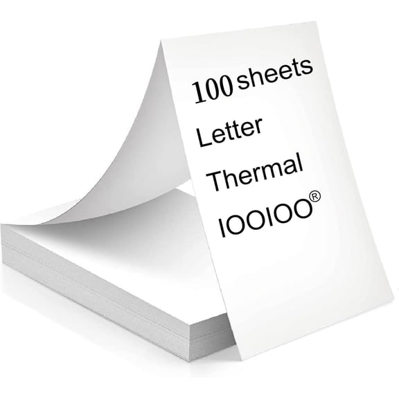 General thermal printer paper BPS free BPA free, (100 pages, Continuous, without mark, 3 years)