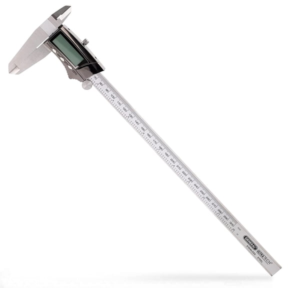 General tool digital caliper 14712-12 inch caliper measuring tool - stainless steel ruler