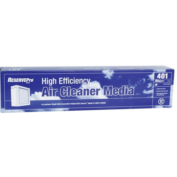GeneralAire 13156 (2-Pack) - 17" x 27" x 6" RESERVEPro (#4051) Expandable Air Filter, MERV 11