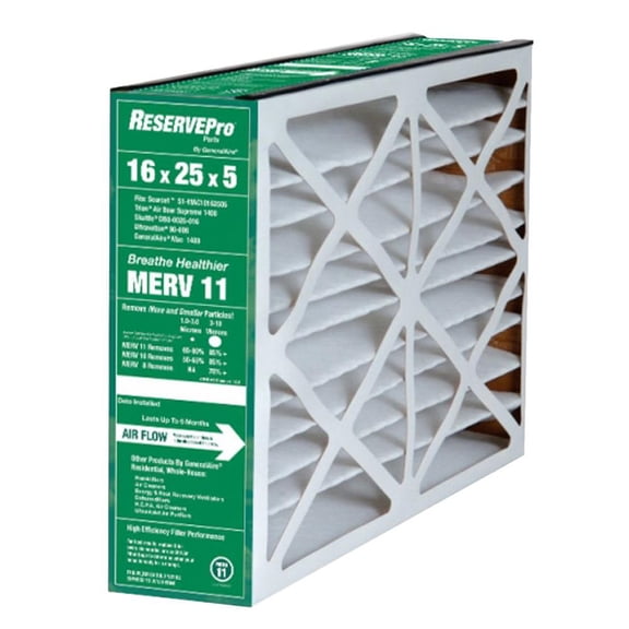 GeneralAire 6FM1625 - 16" x 25" x 5 " Filter Media for MAC 1400 and 2400, MERV 11