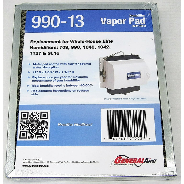 General air 1042 filter top
