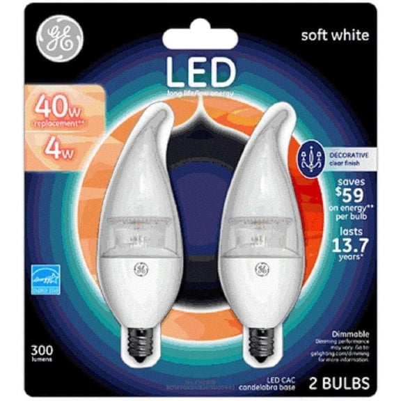 Generalelectric 34716 Decorative LED Light Bulbs, 4 Watts, 1 Pound