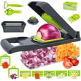 thumbnail image 1 of Generalia Food Chopper, Premium Stainless Steel Vegetable Chopper, 7 Blade Options, Black, 1 of 6