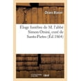 thumbnail image 1 of Generalites Ãloge FunÃ¨bre de M. l'AbbÃ© Simon Orsini, CurÃ© de Santo-Pietro, (Paperback), 1 of 1