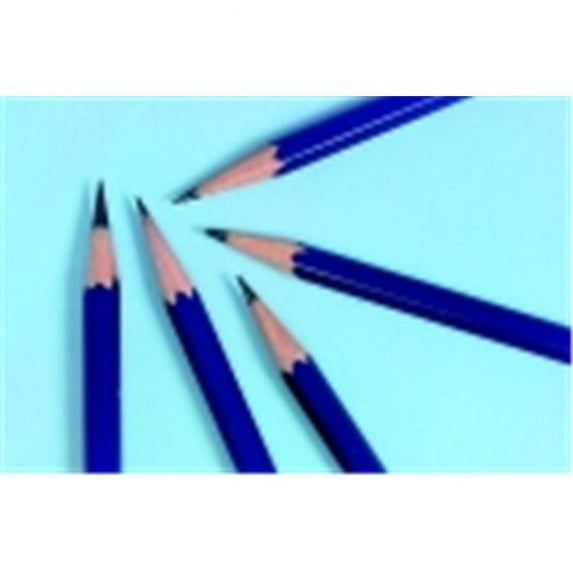 Generals Hexagonal Non-Toxic Drawing Pencil - 3H Thin Tip, Blue, Pack 12