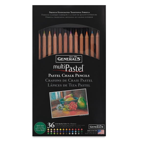 General Pencil Chalk Pencil Set, 36-Colors