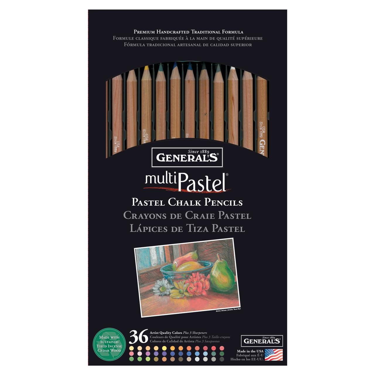 General Multi Pastel White Chalk Pencil