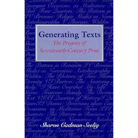 Pre-Owned Generating Texts (Hardcover) 0813916763 9780813916767
