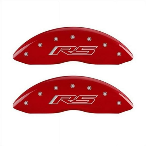 Generation 5 & RS Red Caliper Covers - Engraved Front & Rear, Set of 4