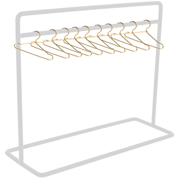 Mini Doll Clothes Stand with Coat Hangers Organizer for Doll Wardrobe, Accessories Storage and Office Display Rack