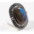 thumbnail image 1 of Generation Gems Sterling Silver Cushion Cabochon Labradorite Ring,Size 5, 1 of 1