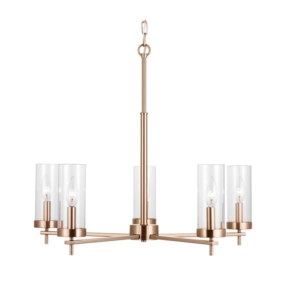 Generation Lighting 3190305En Zire 5 Light 26" Wide Led Outdoor Pillar Candle Chandelier -