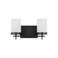 thumbnail image 1 of Generation Lighting 4490302En3 Zire 2 Light 14" Wide Led Bathroom Vanity Light - Black, 1 of 7