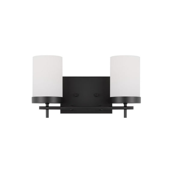 Generation Lighting 4490302En3 Zire 2 Light 14" Wide Led Bathroom Vanity Light - Black