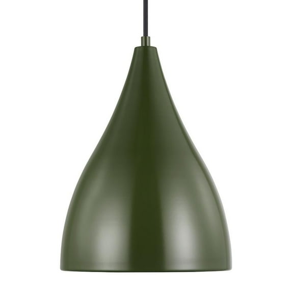 Generation Lighting 6545301 Oden 9" Wide Mini Pendant - Olive