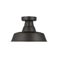 thumbnail image 1 of Generation Lighting 7837401 Barn Light 12" Wide Outdoor Semi-Flush Ceiling Fixture -, 1 of 5