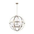 thumbnail image 1 of 3124609-848-Generation Lighting-Alturas 9-Light 2-Tier Chandelier in Transitional Style-Satin Brass Finish-Incandescent Lamping Type, 1 of 2