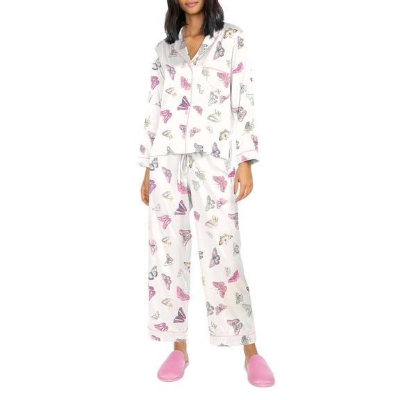 Generation Love Nikki Pajama Set, White Butterfly, Size X-Small