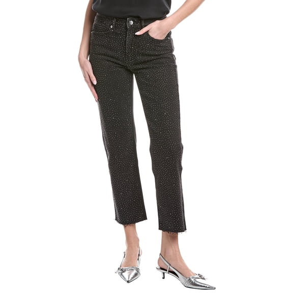 Generation Love womens  Baylor Cropped Crystal Jean, 28, Black