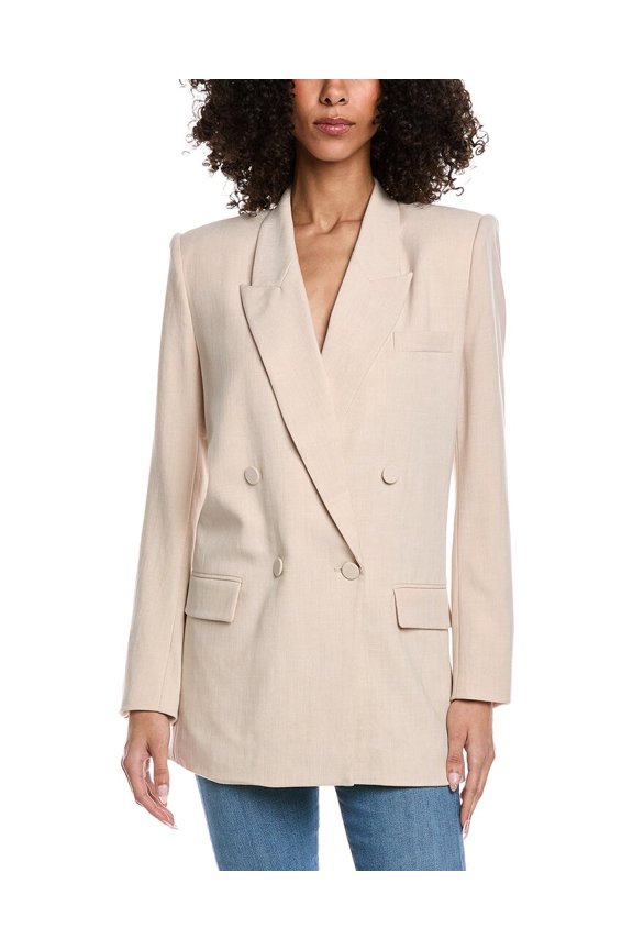 womens Destin Light Suiting Blazer, l, Brown