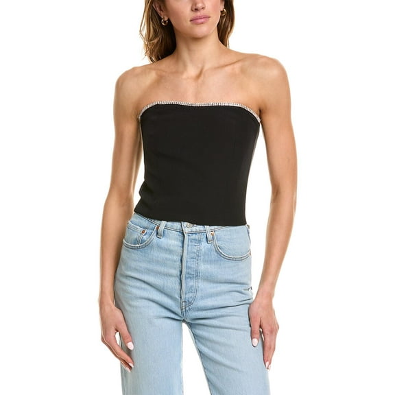 Generation Love womens  Ettie Crepe Top, 00, Black