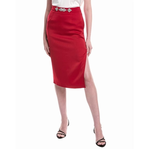 Generation Love womens Kori Satin Skirt, 8, Red