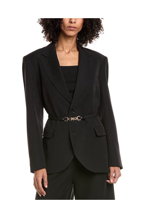womens  Martine Suiting Blazer, s, Black