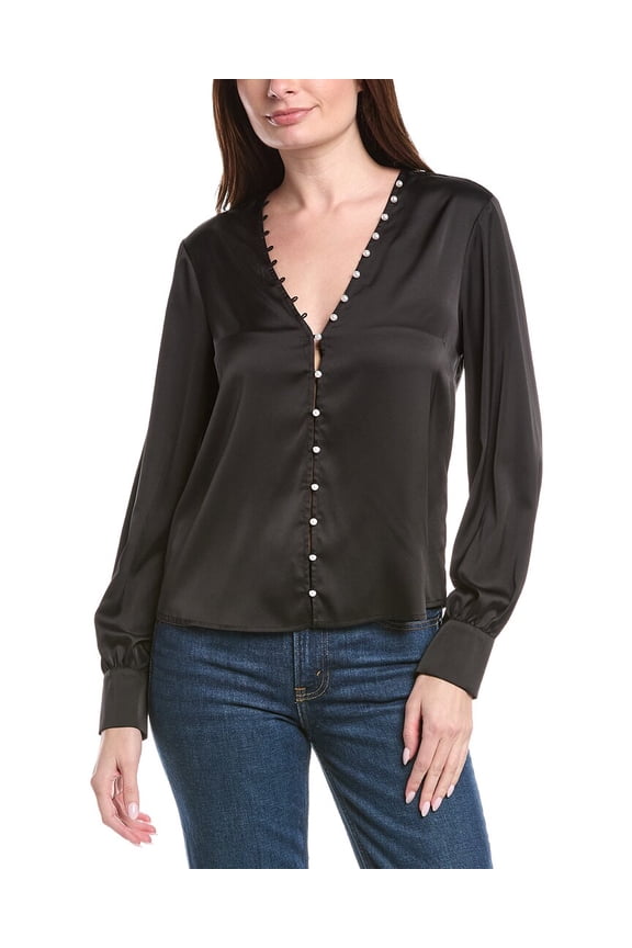 womens  Tasmina Blouse, s, Black