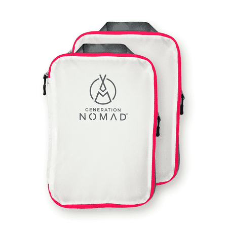 Generation Nomad Compression Packing Cubes for Travel | Best Compression Packing Cubes | Set of 2 PINK
