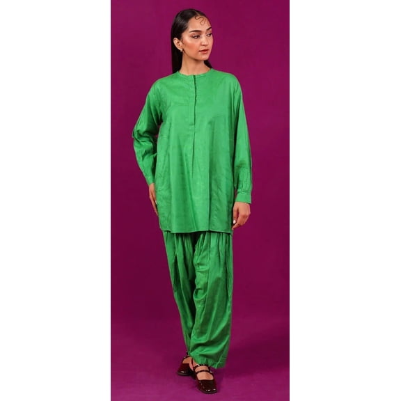 Generation Pakistan Contemporary Retro Funk 2Pc Green Farshi 12 M Diwali Eid Nee Buy It Now  267575923399