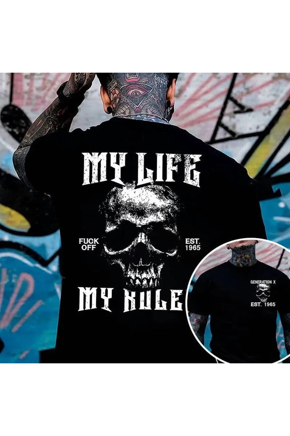 Generation X Custom Year T-Shirt – Badass Gen X Shirt, 100% Cotton Unisex Comfort Tee for Men & Women, Classic Collar Custom Design