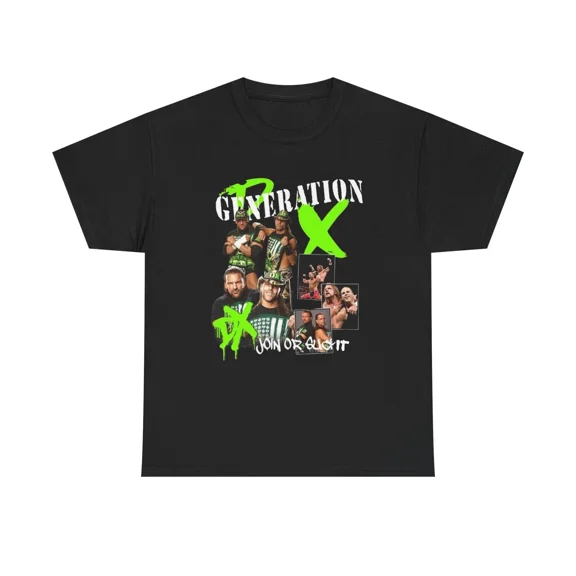 Generation X Rebel 90s Wrestling Inspired Unisex T-Shirt, up to size 5XL