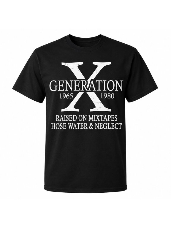 Generation X Retro Graphic Unisex Classic Fit T-Shirt
