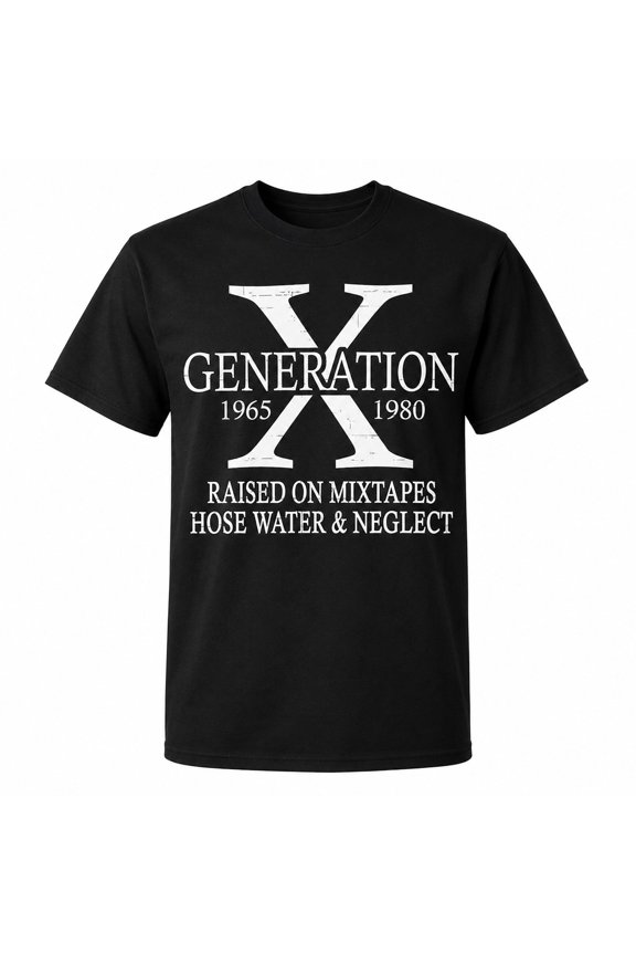 Generation X Retro Graphic Unisex Classic Fit T-Shirt