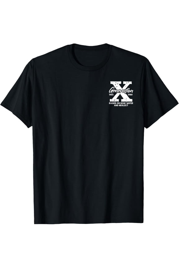 Generation X Stay Feral Front Back Print Gen X Vintage T-Shirt