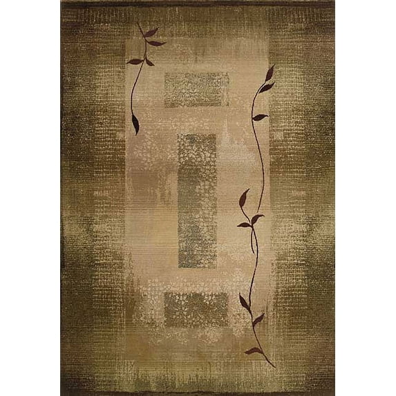 Oriental Weavers Generations 5'3" x 7'6" Machine Woven Rug in Green