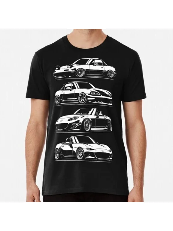 Generations. Mx5 Miata S to 5XL Made in the USA T-Shirt