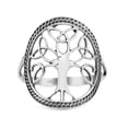 thumbnail image 1 of Generations New Design Celtic Tree Of Life Oxidized Band 925 Sterling Silver Size 7, 1 of 5