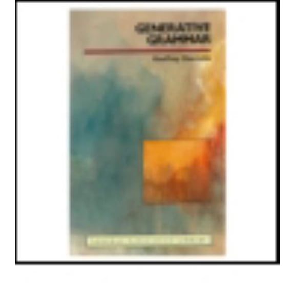 Pre-Owned Generative Grammar (Paperback) 0582291313 9780582291317
