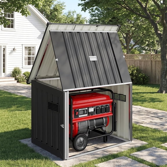 Generator Box For Storing & Running - Outdoor Generator Enclosure for Accommodates the Maximum Size of the Unit: 36"x26"x27"