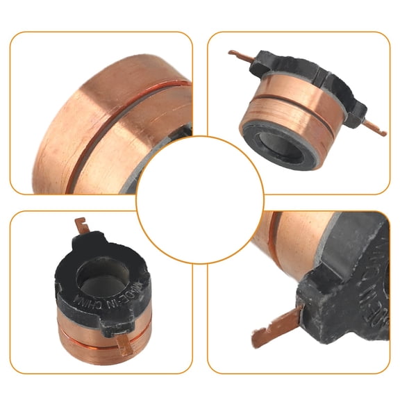 Generator Collector Copper Head Slip Ring Copper Ring 33.7X17.9X9(29.7)Mm 2 Ring