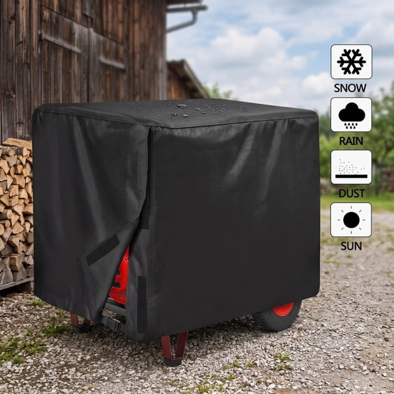 Generator Cover for 5500 15000 Watt, Waterproof Outdoor Generator Storage Shield, Windproof